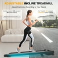Under Desk Treadmill with Incline,2.5HP Walking Pad Treadmill with