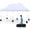 White, variant on Costway 10 x 20 FT Pop-up Canopy UPF50+ Sun Protection Tent with Carrying Bag White