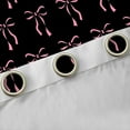 thumbnail image 4 of Manfei Black Pink Bowknot Black Out Curtains for Kids, Cute Princess Bow Curtains Pack of 2 (42x63 Each), Kawaii Cartoon Bow-tie Bedroom Curtains, Curtains and Drapes Room Decor, 4 of 6