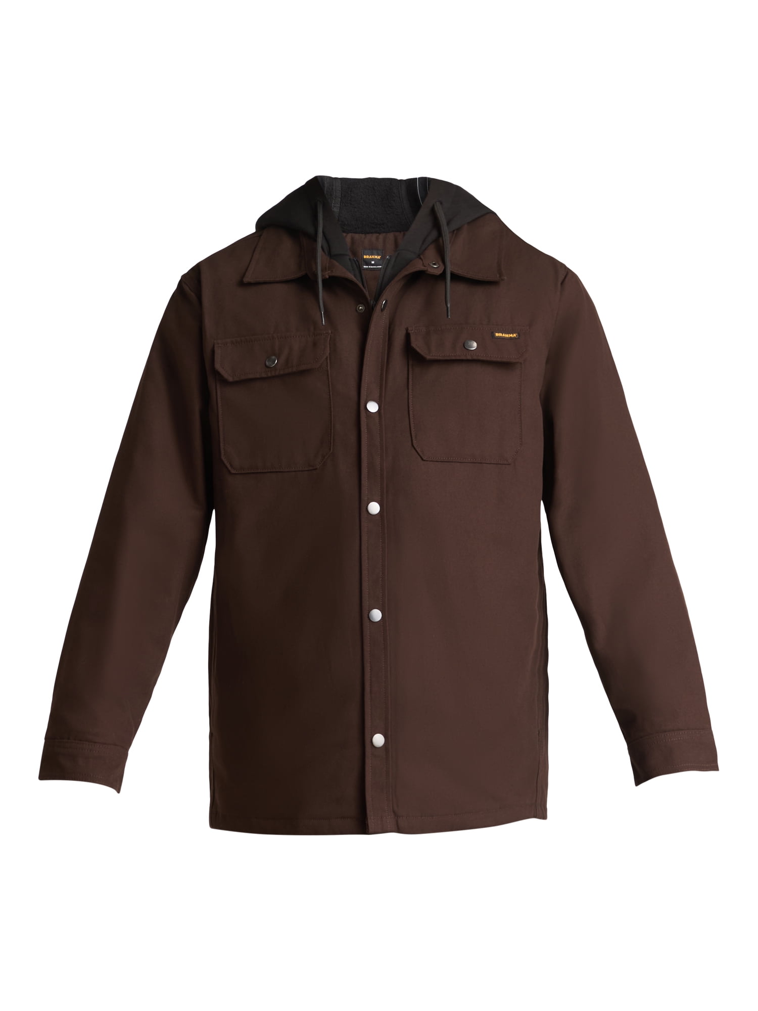 Brahma Men's and Big Men's Hooded Shirt Jacket, Midweight, Sizes S-3XL