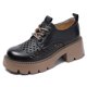 thumbnail image 2 of Zapatos de mujer de piel de vaca auténtica, nuevos zapatos de primavera de alta calidad con agujeros para mujer, 2 of 4