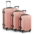 thumbnail image 2 of 3-Piece Luggage Set, 20/24/28in Hardside Suitcases, TSA Lock, Silent Wheels, Lightweight Trolley Travel Case for Carry On Check-in Business Trip,Rose Gold, 2 of 11