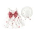 thumbnail image 2 of Kureaily Baby Girl Tutu Dress Summer Sleeveless Backless Birthday Party Dresses Flower Bow Sunress With Straw Hat Set 3-4 Years, 2 of 5