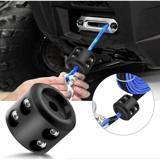 1 topes de goma compatibles con cables trenzados KFI ATV para proteger los ganchos de tracción y las cuerdas sintéticas del desgaste. Sincero Electrónica