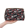 thumbnail image 4 of Xecao Vintage Skull Casino Print Fashion Makeup PVC Bag Large Capacity Travel Cosmetic Bag for Women Organizer Toiletry Clutch, 4 of 8