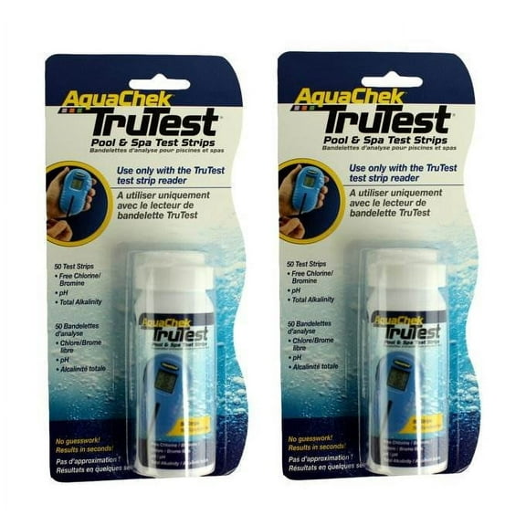 2) Aquachek 512082 TruTest Digital Reader Swimming Pool Spa Test Strips Refills