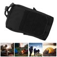 thumbnail image 4 of Pochette Militaire pour Cellulaire, Design à Fermeture Éclair Double Usage Sac de Taille Militaire Multiples Compartiments Léger Compact pour Escalade pour Camping pour Cyclisme Noir, Tan, Vert Militaire, CP, 4 of 8