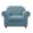 Steel Blue, variant on Subrtex Stretch 2-Piece Textured Plaid Loveseat Slipcover, Gray