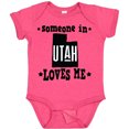 thumbnail image 3 of Inktastic Someone in Utah Loves Me Vacation Boys or Girls Baby Bodysuit, 3 of 5