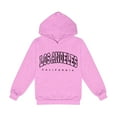 thumbnail image 3 of SGMVNU Girls Crewneck Hoodies Pullover Size 120 Fashion Letter Printed Graphic Hooded Sweatshirt, Comfy and Cute Sweatshirts for Girls Pink, 3 of 4