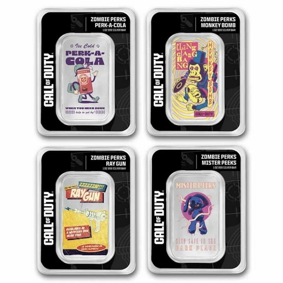 PAMP Suisse Call of Duty Zombie Perks Bar Mystery Pack 1 oz Silver