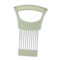 thumbnail image 4 of Soporte de cebolla para rebanar rebanador de limón, agarre cómodo, soporte para rebanador de cebolla rallador de acero inoxidable para frutas Verde, 4 of 8