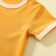 thumbnail image 7 of HAiming Toddler Boys Girls Cotton T-Shirts Baby Summer Casual Short Sleeve Solid Color Crewneck Comfortable Basic Tees, 7 of 7
