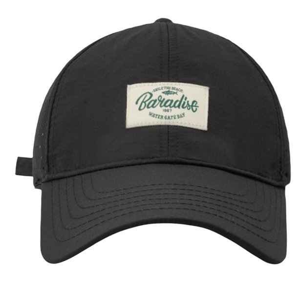Gorra de béisbol de algodón Sombrero de malla informal ajustable para deportes al aire libre (negro)