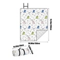 thumbnail image 3 of Esterilla de picnic de forro polar para camping y senderismo, manta de picnic gruesa, esterilla de camping impermeable portátil, esterilla de picnic impermeable para césped, esterilla de picnic de tel, 3 of 6