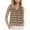 Khaki, variant on Women's Sleeveless V Neck Knit Sweater Vest Cardigan Casual Loose Classic Striped Sweaters Vest Button Front Going Out Tops for Women