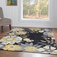 thumbnail image 2 of Trio Wildflower Grey Area Rug 5x7 Transitional Contemporary, 2 of 7