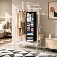 thumbnail image 5 of PLUMEBAY 2 Pack Hanging Closet Organizer with Dividers, 24 Compartment Closet Storage Shelves, Black, 5 of 7