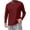 #12 Wine 【Mix & Match: Essential Colors in Stock】, variant on Men's Casual Loose Fit Long Sleeve V-Neck Pullover Top Lightweight Breathable Shirt for Daily Streetwear Loungewear and Travel Outfits | AESTIVO,Army Green L