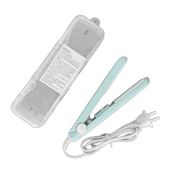 Verdlora 2Pcs Hair Straightener Mini Flat Iron Mini Hair Straightener,Blue