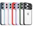 thumbnail image 5 of for iPhone Case,[Compatible with MagSafe] Transparent Crystal Slim with Slide Camera Lens Bumper Protection Cover Clear Soft Shockproof Cover Phone Case (Blue,iPhone 15 Pro Max), 5 of 6