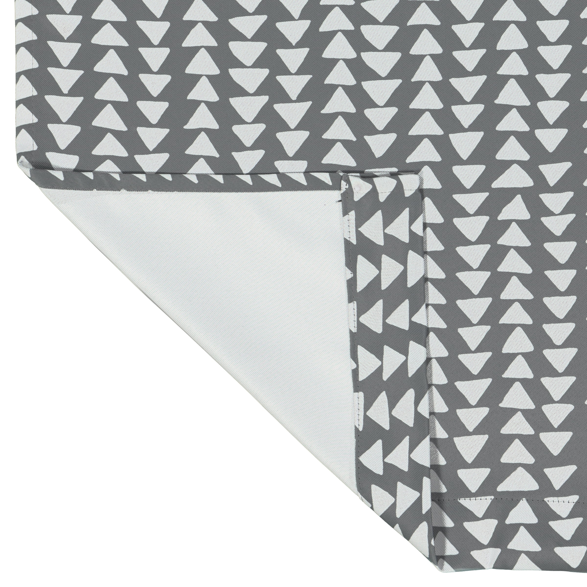 Eclipse Naya Geometric Thermaweave Blackout Rod Pocket 37 x 95 Curtain Panel in Grey