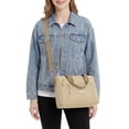 thumbnail image 2 of Gustave Women's Nylon Crossbody Shoulder Bag Multi Pockets Tote Handbag Purse Casual Lightweight Top Handle Satchels for Travel Work Daily - Khaki, 2 of 9
