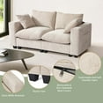 thumbnail image 6 of WestinTrends Augusta 70" Modular Chenille Loveseat Sofa With USB/Type-C Ports and Side Pockets, Taupe, 6 of 16