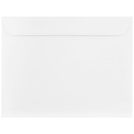 JAM 10 x 13 Booklet Strathmore Envelopes, Bright White Wove, 25/Pack