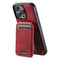 thumbnail image 1 of Magsafe Magnetic 2 In 1 Detachable Wallet Leather Case For iPhone 12 13 14 15 16 Pro Max Plus Shockproof Holder Cover Red For iPhone 13, 1 of 6