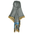 thumbnail image 6 of INSPIRE CHIC Women Striped Satin Scarf Shawl 35x35" Large Square Silk Feeling Neck Scarves Head Wraps Blue 90x90cm/35.4x35.4", 6 of 6