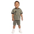 thumbnail image 2 of Jurassic World Toddler Boys Short Sleeve Graphic Tee and Matching Shorts Outfit Set, 2-Piece, Sizes 12M-5T, 2 of 8