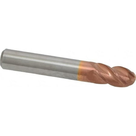 

Accupro 5/16 Diam 1/2 LOC 4 Flute Solid Carbide Ball End Mill