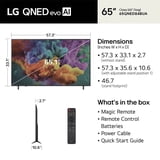 Lg 65 Inch Mini Led LG 65QNED84B 65 inch Class QNED84B Series 4K Mini LED evo AI Smart TV ...