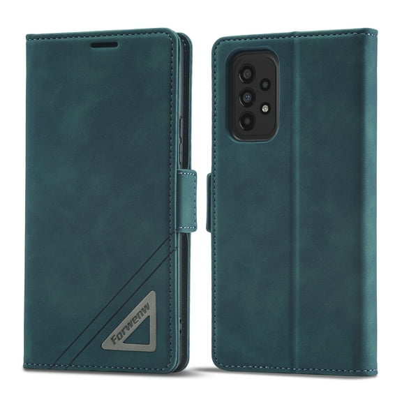 TECH CIRCLE for Samsung Galaxy A32 5G Wallet Case, Card Slot Stand Phone Case Shockproof TPU Interior Case PU Leather Magnetic Flip Cover Compatible with Galaxy A32 5G 6.5 inch 2021,Green