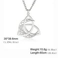 thumbnail image 5 of TEAMER Celtics Moon Necklace Crescent Pendant Trinity Knot Irish Protection Blessing For Men Women, 5 of 5