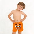 thumbnail image 6 of ITSAME Beach Shorts for Boys, Elastic Waist Lightweight Quick-Dry Casual Fashion Printed Swim Trunks Orange 10-11T, 6 of 8