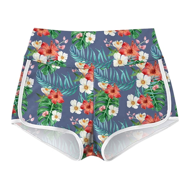 Gibobby Pantalon cortos yoga mujer Pantalones elásticos para mujer, mallas deportivas de cintura elástica, pantalones de Yoga estampados(Gris,XG)