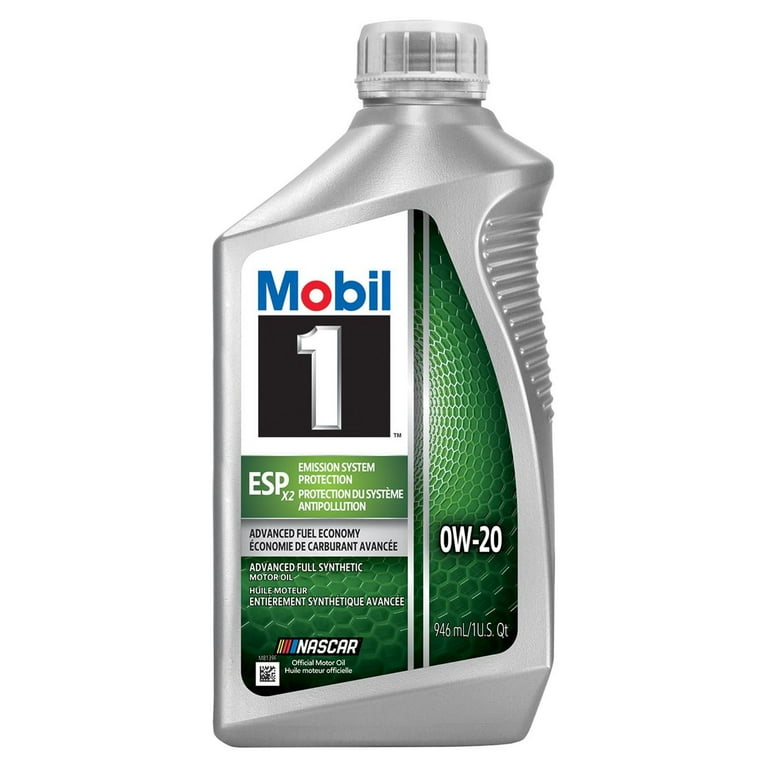 Mobil 1, ESP X2 Full Synthetic Motor Oil, 0W-20, 1 Quart Case of 6