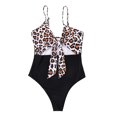 thumbnail image 3 of 2023 New Swimsuits Arrving!TIANEK Special Women One-Piece Swimwear Mother's Day Printed Strapless Summer Splicing Elastic Bathing Bikini Clearance, 3 of 6