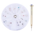 thumbnail image 1 of 24Pcs Dangle Nail Art Charms Pendants with 1Pcs Nail Piercing Tool Hand Drill, 1 of 8