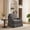 Chair-Tan, variant on UIXE Swivel Accent Chair, Chenille Upholstered Armchair with Skirted Base for Living Room, Modern Arm Chair Single Sofa Bedroom Reading Seat-Gray