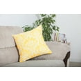 thumbnail image 3 of TreeWool (Pack of 2) Damask Accent Decorative Cotton Throw Pillow Covers (16 x 16 Inches, Yellow), 3 of 6