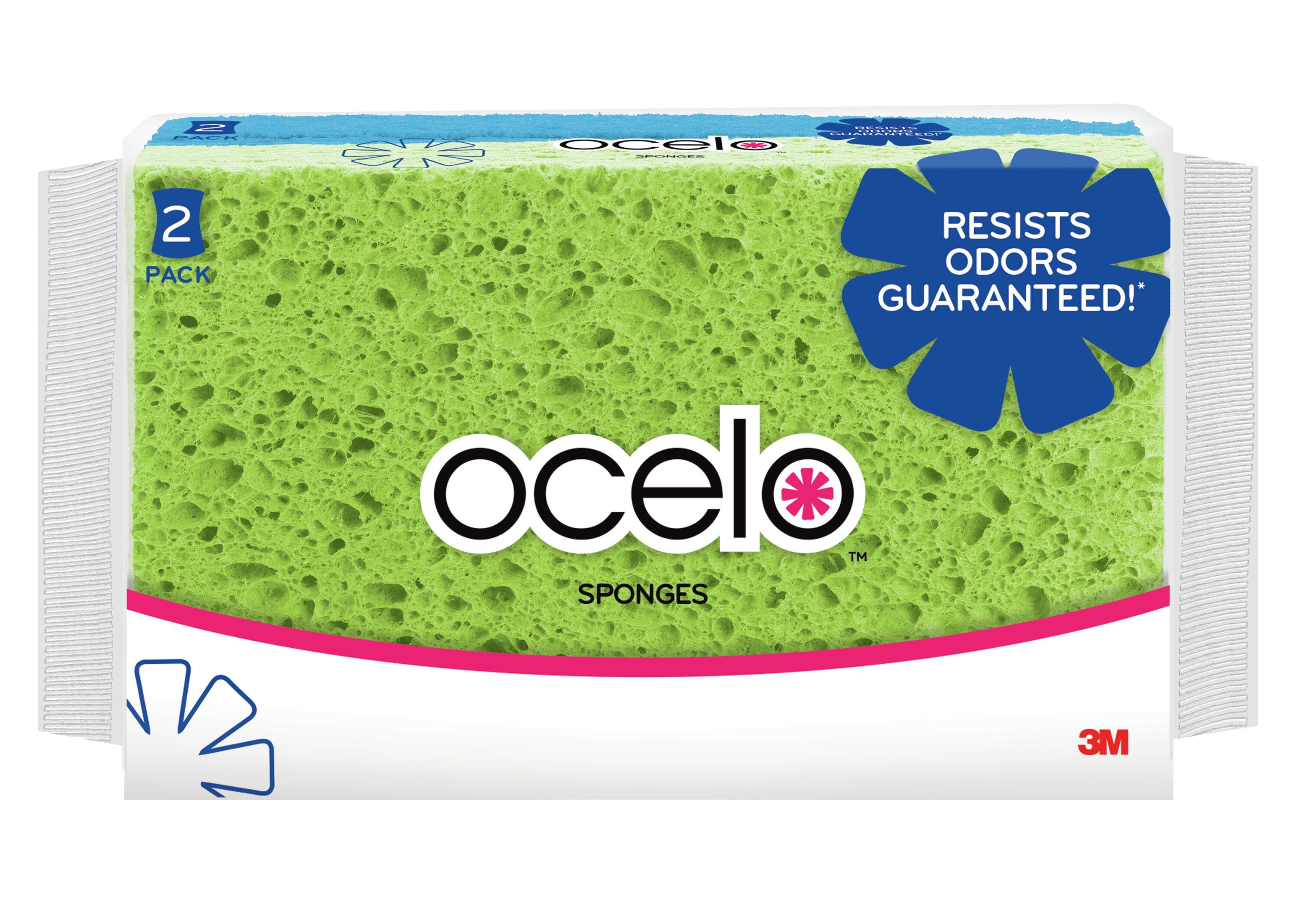 ScotchBrite ocelo AntiMicrobial Utility Sponge Twin Pack, Bacterial Odor Resistant Walmart