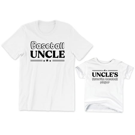 Baseball Uncle Men's T-Shirt Sports Tee Uncle'S Favorite Baseball Player Kids Toddler Shirt Youth