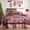 Christmas elk, variant on Visimisi 100% Egyptian Cotton Bedspread Quilt Sets Reversible Bedding Coverlet Sets Comforter, Floral Paisley Bedspread (Red, King Size)
