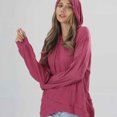 thumbnail image 5 of QUINDOS Hoodies for Women Tunic Womens Sweatshirts Casual Long Sleeve Crew Neck Plain Pullover Tops, 5 of 6