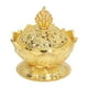thumbnail image 5 of Cubierta Para Quemador De Incienso, Soporte De Incienso De Loto, aleación Calmante Para La Mente, Ayuda Para Dormir Para Meditación En Casa De Té, 5 of 7