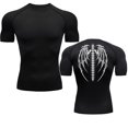 thumbnail image 3 of Anime Graphic Compression Shirts for Men Gym Workout Rash Guard Fitness Undershirts Base Layer Quick Dry Athletic Tshirt gray XXL, 3 of 6
