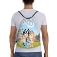 thumbnail image 2 of Lsque Bluey Print Drawstring Backpack Bag Sport Gym Sackpack Cinch Bags Drawstring Bags Draw String Sport Bag-Small, 2 of 8